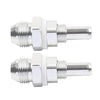 Universal 2 x 8AN Male Flare Bulkhead to 3/8" Hose Barb Fuel Tank Fittings