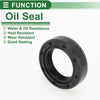 Make Model Oil Seal 18x28x7mm Black 5 Pcs Seal Ring NBR Rotary Shaft Seal