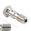Car Model Stainless Double Banjo Bolt 3/8x24 AN3 Brake Adaptor