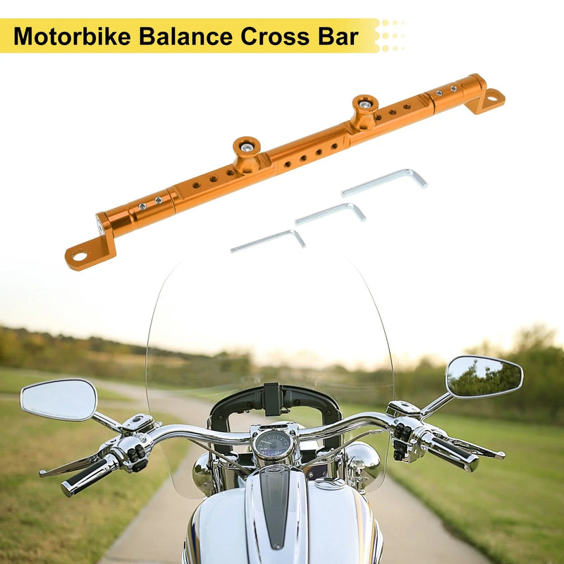 Motorcycle Cross Bar Handlebars 10mm/0.39" Dia Orange