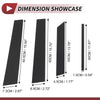 Kia Stonic (2018-2022) Black 8 Pcs Door Pillar Window Trim