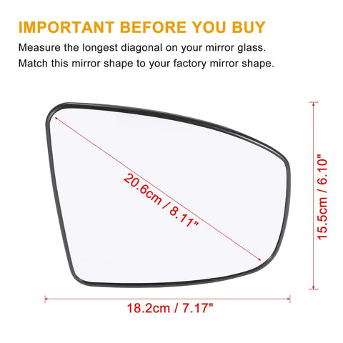 Nissan Murano Heated Mirror Glass with Backing Plate (2009-2014)