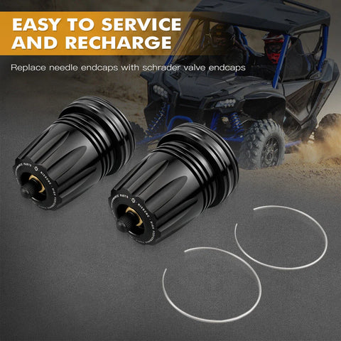 Nitrogen Suspension Reservoir End Caps with O-Rings