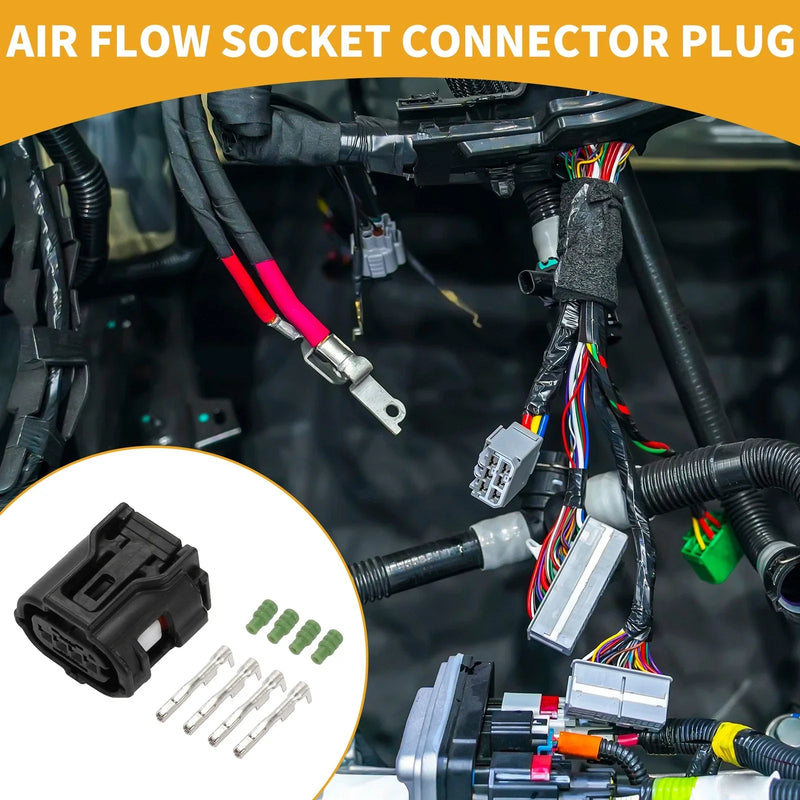 Toyota 4 Pin Air Flow Socket Connector Plug Female Wire Terminal