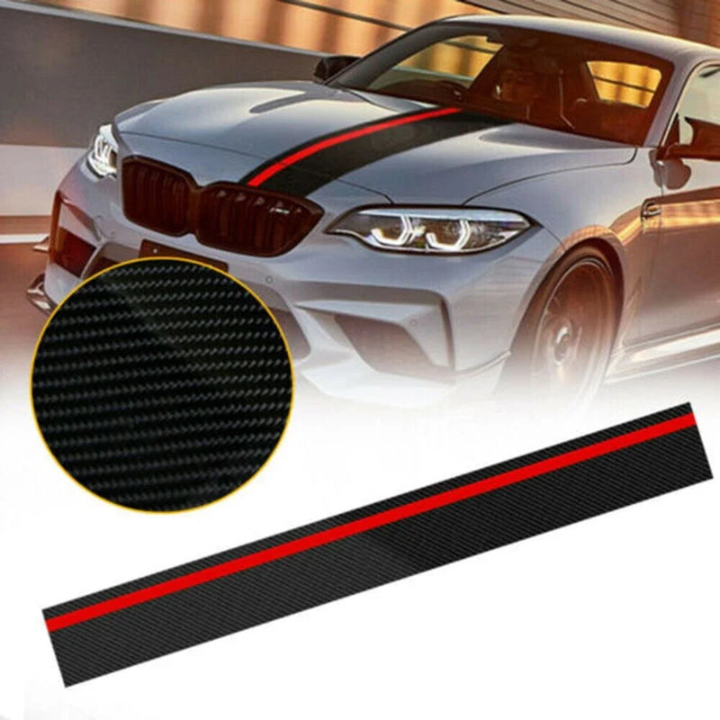 Carbon Fiber Rally Car Front Hood Decal Wrap Sticker