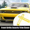 Dodge Challenger 2015-2022 Yellow Front Grill Mesh Grille Inserts