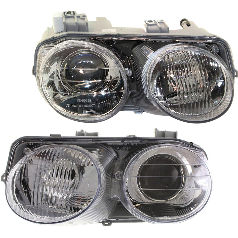 Driver and Passenger Side Headlight For Acura Integra