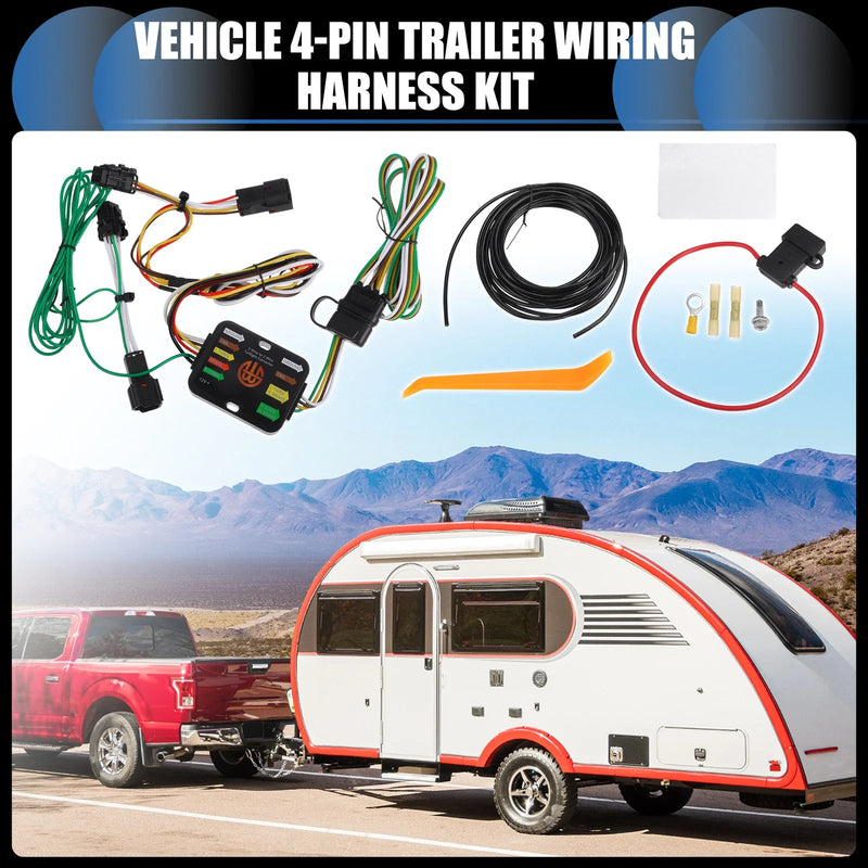 Hyundai Tucson 4-Pin Trailer Wiring Harness Kit (2010-2018)