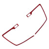 Honda Accord Red Carbon Fiber Center Console Trim (2013-2017)