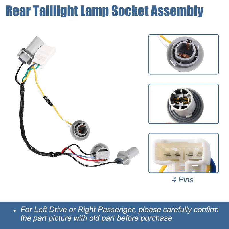 Hyundai Sonata 2011-2014 2 x Tail Lamp Holder Wiring Harness