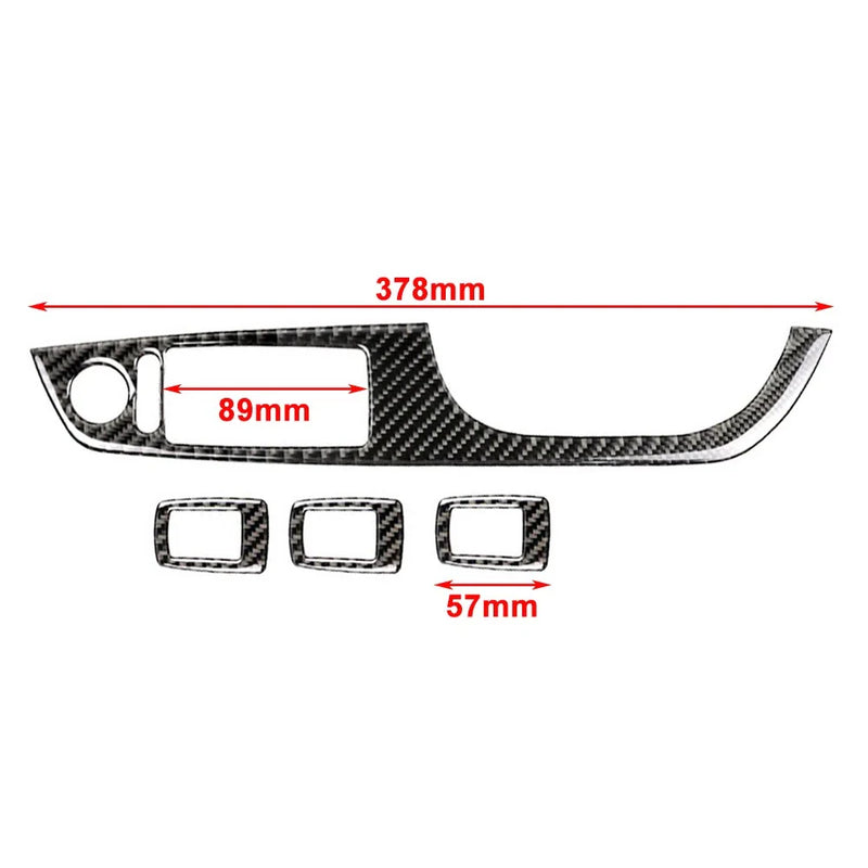 BMW 3 Series E90 4 x Window Lift Switch Panel Cover Trim (2005-2012)