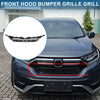 Honda CR-V (2015) - Chrome Silver Tone Black Front Hood Bumper Grille