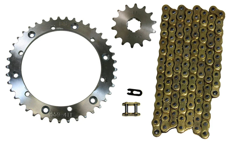 Yamaha Banshee 350 Gold 520x104 Drive Chain & 14/41 Sprockets (1989–2006)