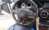 Mercedes GLK Agate Wood Grain Steering Wheel Control Frame (2013–2015)