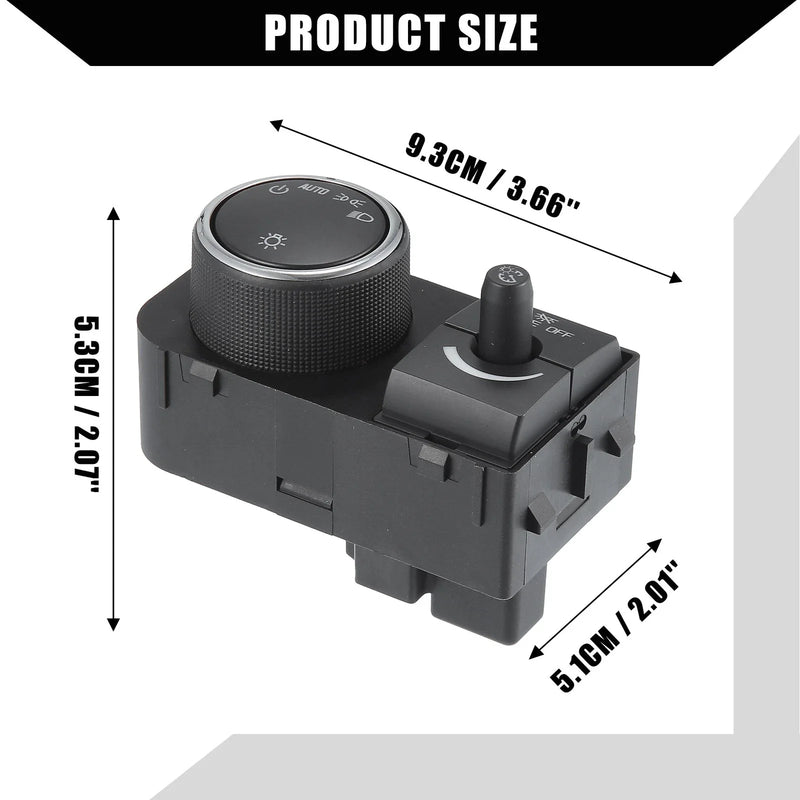 Chevy GMC Black Front Headlight Switch Replacement