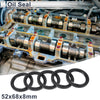 Oil Seal Seal Ring Rotary Shaft Seal NBR Rubber 52x68x8mm Black 5 Pcs