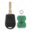 BMW E31 E32 E34 E36 E38 E39 E46 Z3 3 Button Complete Remote Key (1990-2002)