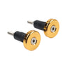 Gold Motor 7/8'' 1'' Handlebar Grips & End Cap Slider Plug