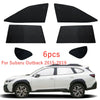 Subaru Outback 6PCS Side Window Privacy Sunshade Black+ Silver (2015–2019)