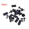 Ford Truck 40 x Body Bolts & U-Groove Clips M6 Hex 10mm (Fits Various Years)