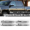 Chevy Silverado GMC Sierra Chrome 4Dr Door Handle Covers Bezel Kit (2014-2018)
