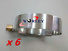 Universal 8 x 4" Turbo Pipe Hose Coupler T-Bolt Clamps