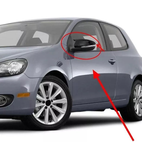 VW Golf Mk6 (2010-2014) Gloss Black 2 Piece Side View Mirror Covers