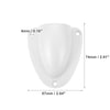 Marine Boat Transducer Cap / 2.91x2.64x1.02 / Vent Wire Cover White