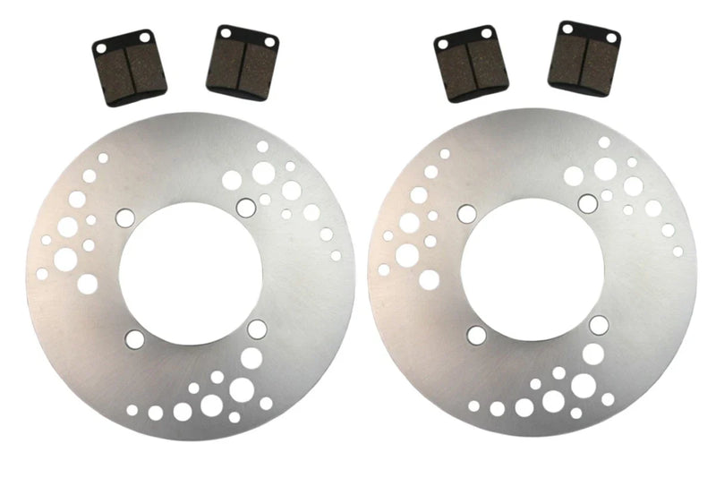 Yamaha Wolverine 450 4x4 2 x Front Brake Rotors & Pads (2006–2010)