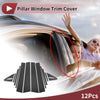 Toyota Allion 12 Pcs Car Door Pillar Window Trim Carbon Fiber (2021–2023)