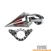 Harley Dyna FatBob FXDF, Street Bob FXDB Chrome Air Intake Filter Cleaner