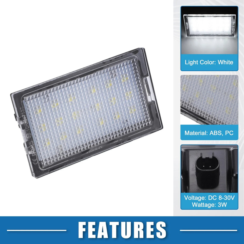 Land Rover LR2 LR3 LR4 White LED License Plate Lights (2008-2016)