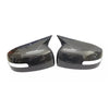 Mitsubishi Lancer EVO Black Carbon Fiber Side Mirror Covers (2013-2016)