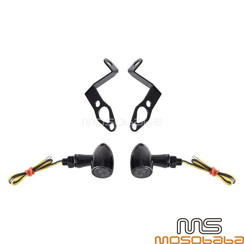 Harley Sportster S 12V LED Turn Signal Lights w/Bracket (2021-2024)