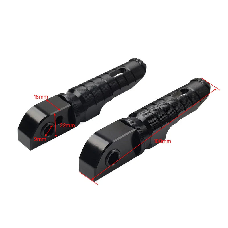 Trident 660, Street Triple 765, Speed Triple 1200 Black Rear Passenger Footpeg