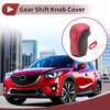Mazda CX-5 (2013-2014) Black Red Faux Leather Car Gear Shift Knob Cover