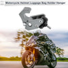 L-Shape Motorcycle Hanging Hook 1 x Titanium Tone Black 60mm Length