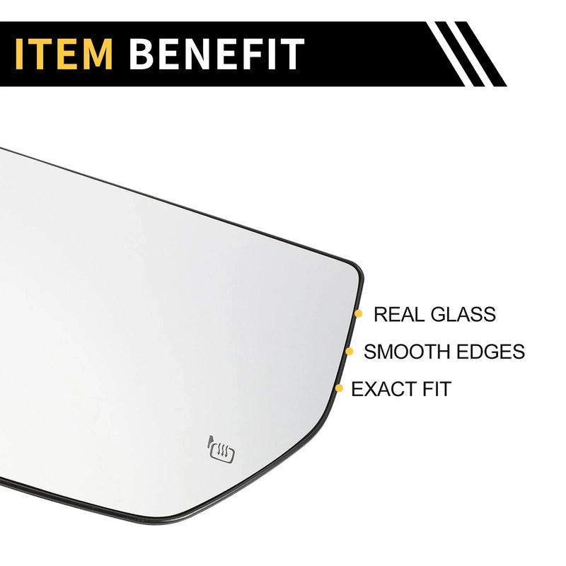 Ford F-250 F-350 Heated Upper Left Mirror Glass (2011-2016)
