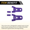 Jeep Wrangler JL JLU (2018-2024) - Purple 1 Set Hood Hinge Cover Trim
