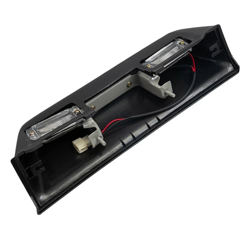 Vehicle License Plate Light Lamp Accessories Black Fittings Plastic+Metal