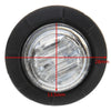 Truck Trailer Caravan 4 x Round Side Marker Mini White Light 3-LED Lamp