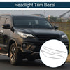 Toyota Fortuner 1pair Car Front Headlight Trim Bezel (2020–2022)