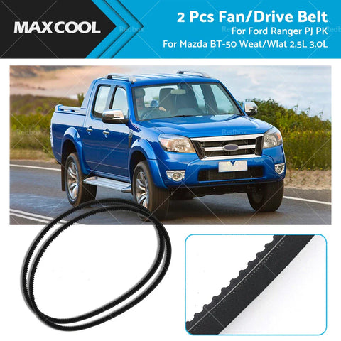 Ford Ranger PJ PK Mazda BT-50 Drive Belts (2006-2011)