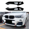 BMW X3 F25, X4 F26 Front Bumper Side Splitter Trim 2 x (2014-2017)