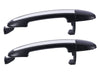 Hyundai Santa Fe CM 2x Rear LH+RH ChromeBlack Outer Door Handle (2005–2012)