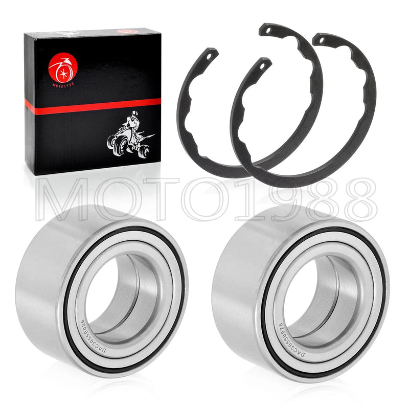 Kawasaki Bayou 300 / 400 4x4 2 x Front Wheel Bearings + CIRCLIP