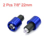 Motorcycle Scooter 2 x 7/8" Handlebar End Caps Bar Grips