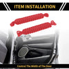 Jeep Wrangler TJ JK JKU (2007-2018) - Red 2 x Door Limiting Straps