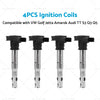 VW Golf Jetta Amarok Audi TT S3 Q3 Q5 1.8L 2.0L 4 x Ignition Coils (2006-2020)