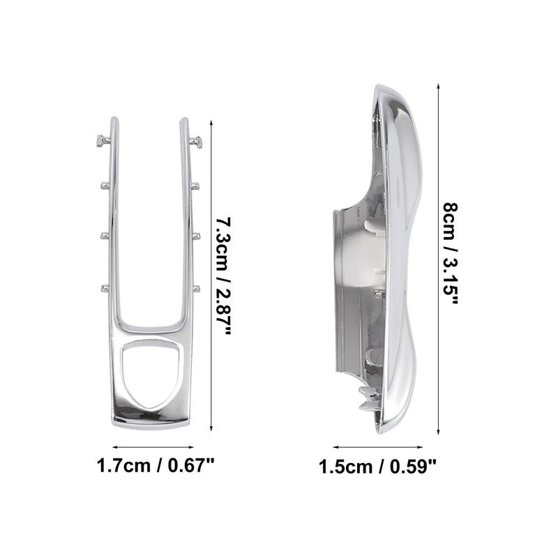 Porsche Panamera Cayenne Silver Tone Key Cover Fob Shell (2010-2023)